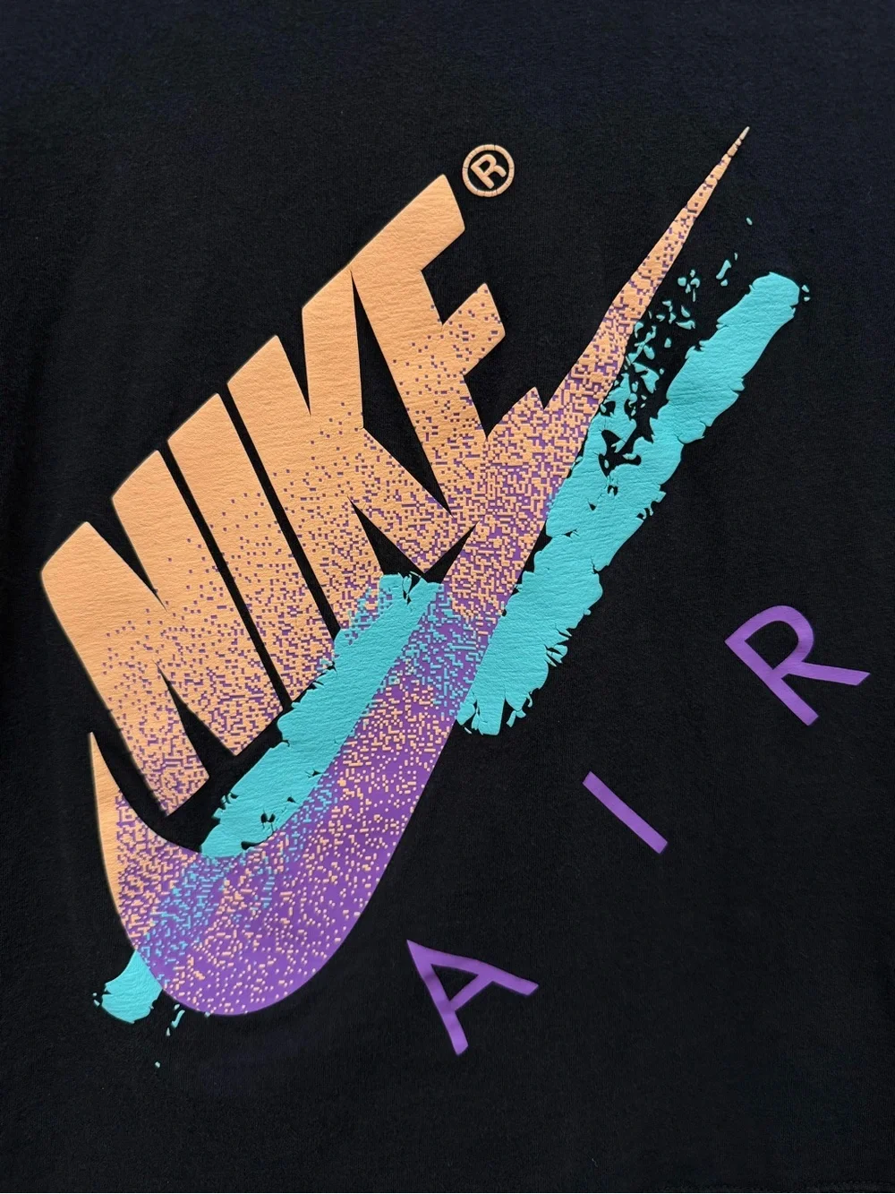 Nike Kids Boys Air Swoosh Graphic Tee Shirt Black Size Small